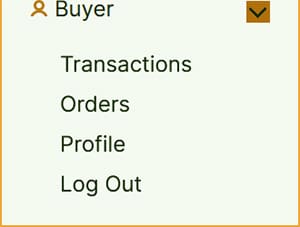 Buyer Mobile User Menu