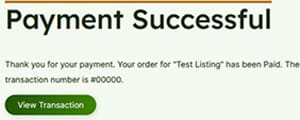 Buyer Payment Successful Page